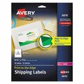 Avery Dennison Avery, VIBRANT LASER COLOR-PRINT LABELS W/ SURE FEED, 4 3/4 X 7 3/4, WHITE, 50PK 6876